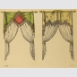 Sammlung von fünf handkolorierten Lithographien von Désiré Guilmard