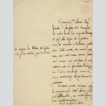 Mangotti, Comte Francesco. Berühmter ital. Wirtschaftsökonom