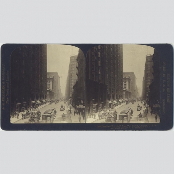 Chicago. Dearborn Street. Wunderbare Stereofotografie um 1900