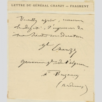 Alfred Chanzy. Französischer General und Diplomat.