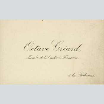 Gréard, Octave. Membre de l’Academie Française