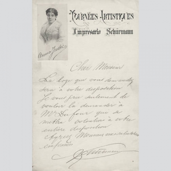 Impressario Schürmann: Manager von Anna Judic, Sängerin