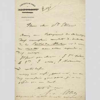 Dugommier, Denis, Alphonse Amaranthe - Brief 1838