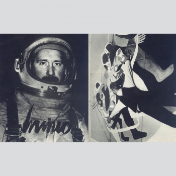 Hans-Günther Cremers grüßt die Astronauten... Galerie Ben Wargin, 1971 selten