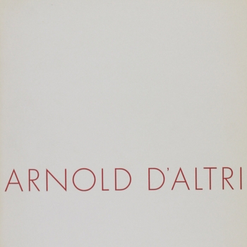 D’Altri, Arnold. Kunsthalle Mannheim 1958