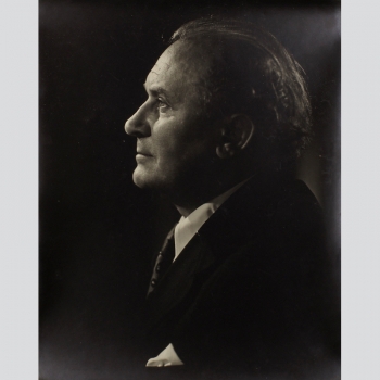 Klöpfer, Eugen Gottlob. Halbportrait des Schauspielers um 1940