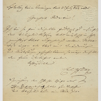 Zay von Csömör, Carl Graf, Schriftsteller