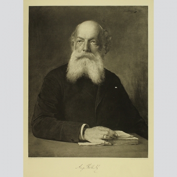 August Kekulé. Portrait. Hervorragende Heliogravüre um 1890