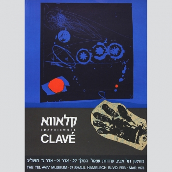 Clavé, Antoni. Graphic works. Ausstellung im Tel Aviv Museum 1973. Siebdruck.