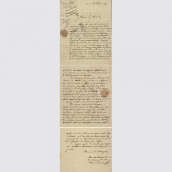 L’abbé Prochasson - umfangreicher Brief 1827