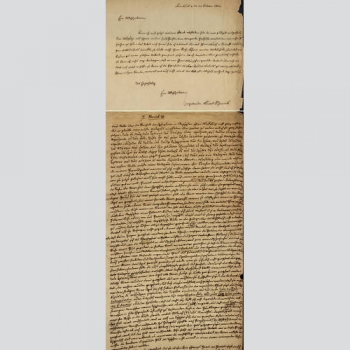 Konrad Schwenck - dt. Philologe - 2 Dokumente 1844.