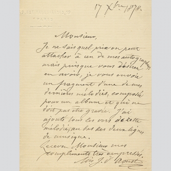 d’Aoust, Jules - Komponist, Organist 1817-1885, Paris