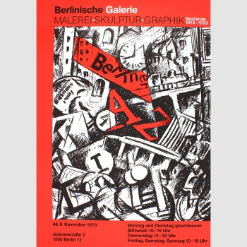 Berlinsche Galerie. Malerei, Skulptur, Graphik. Bestände 1913-1933.