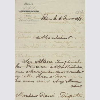 Bougenel, Jean-François - General - Zwei Briefe 1859