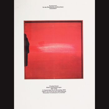 Kinast, Claudia: Ausstellungsplakat Düsseldorf 1976