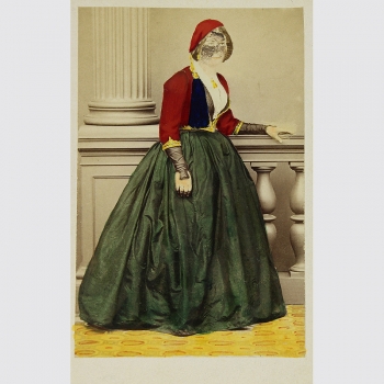 Constantin, Demetre: Junge Frau mit Gesichtsschleier, um 1870
