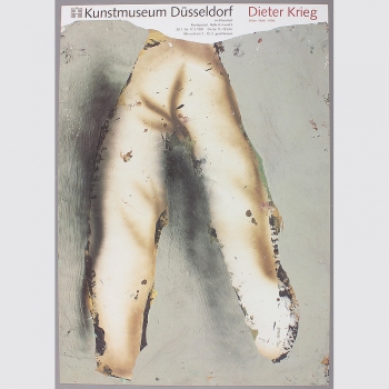 Krieg, Dieter: Ausstellungsplakat Kunstmuseum Düsseldorf 1991.