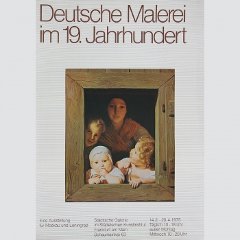 Deutsche Malerei im 19. Jahrhundert. Ausstellungsplakat 1974.