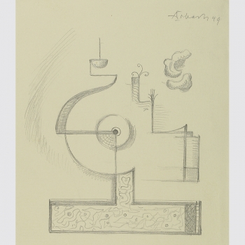Erbach, Alois: Abstrakte Komposition, 1949