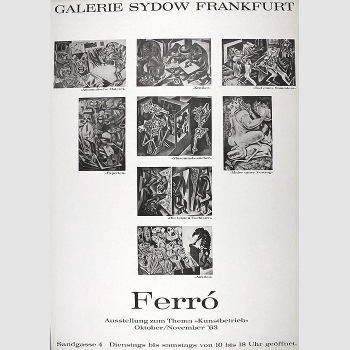 Ferró - Galerie Sydow - Ausstellungsplakat 1963