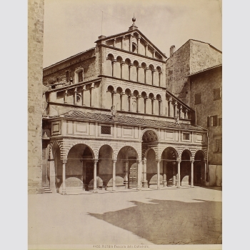 Pistoia Facciatadella Cattedrale. Albuminabzug um 1880.