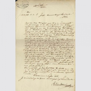 Lilienborn, K.K. General Major - Brief Krakau 1856