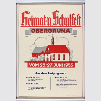 Heimat- und Schulfest Obergruna 1955.