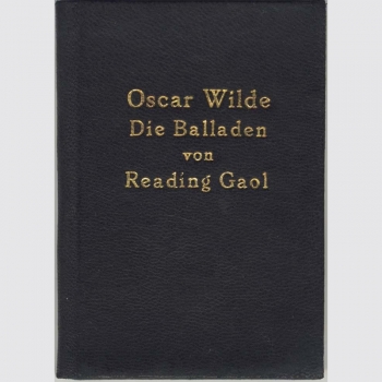 Wilde, Oscar: Die Balladen von Reading Gaol, 1924