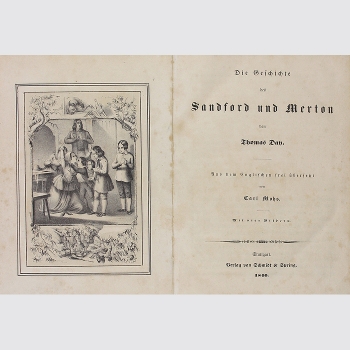 Thomas Day - Die Geschichte von Standford und Merton Mit 4 Bildern - 1846 !