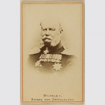 Wilhelm I, Kaiser von Deutschland. Aufnahme um 1880.