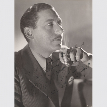 Birgel, Willy. Wunderbares Widmungsfoto, signiert, datiert 1938
