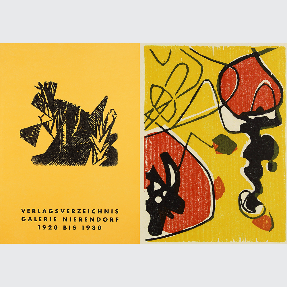 Antiquariat Petersen - Verlagsverzeichnis Galerie Nierendorf 1920 bis