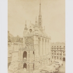 H. Phot.: Albuminabzug Paris La Sainte-Chapelle. Vintage um 1880.