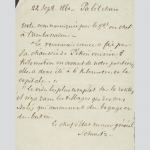 Major General Schmitz. Zweiseitig beschriebener Brief, datiert, signiert 1860.