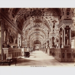 Finsterlin, Ferdinand: Albuminabzug Rom. Bibliothek des Vatikans. Vintage 1880
