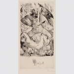 Heubner, Friedrich: Das Gemetzel. Radierung