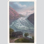 Grindelwald Glacier, koloriertes Foto um 1865