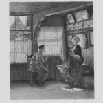 Noster: Im Sonnenschein. Radierung von Fr. Krostewitz, 1894