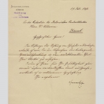 Stiftung Franz Xaver Schnyder von Wartensse, Zürich 1898