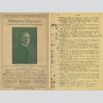 Professor Oscar Uhlworm. Auktionskatalog Botanik mit hs. Anmerkungen
