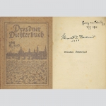 Dresdner Dichterbuch 1911, EA - Exempl. Heinrich F. S. Bachmair, signiert