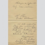 Prof. Taav Laitinen an Dr. Uhlworm, Centralblatt für Bakteriologie 1898