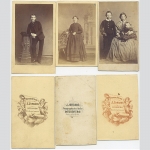 Sammlung von drei Fotografien Atelier J. Jordans (Duisburg) um 1870