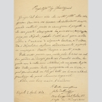 Renzi, Salvatore de - Schriftseller, Medizin. Brief einseitig beschrieben, datiert 1868