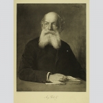 August Kekulé. Portrait. Hervorragende Heliogravüre um 1890