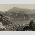Photoglob: Gersau vers le Oberbauen, Schweiz um 1890