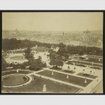 Paris. Jardin des Tuilleries (Vue Panomarique). Prächtiges Foto um 1880