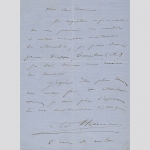 Hermann, Adolphe - Violinist, Brief 1860