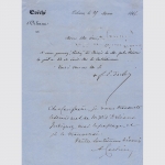 Dupanloup, Félix Antoine Philibert. Bischof von Orlean, Brief 1865