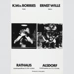 Borries und Wille. Plakat Ausstellung im Rathaus Alsdorf 1976